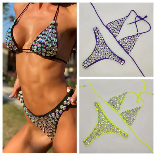 Luxury Brazilian Bikini Set - Crystal