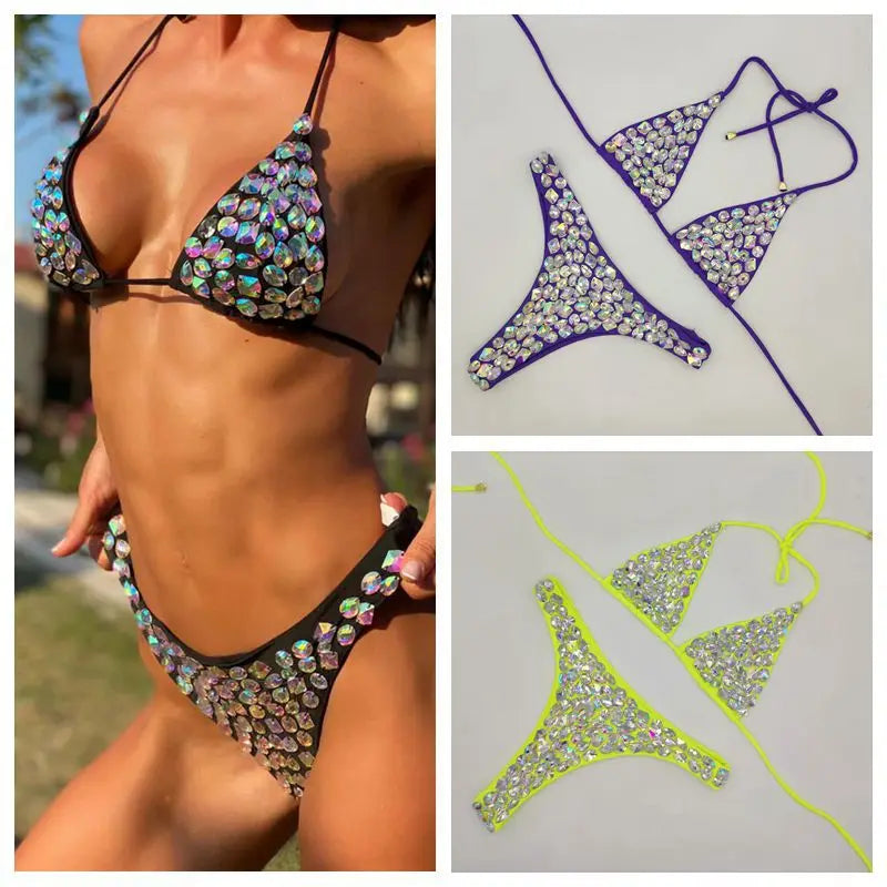 Luxury Brazilian Bikini Set - Crystal