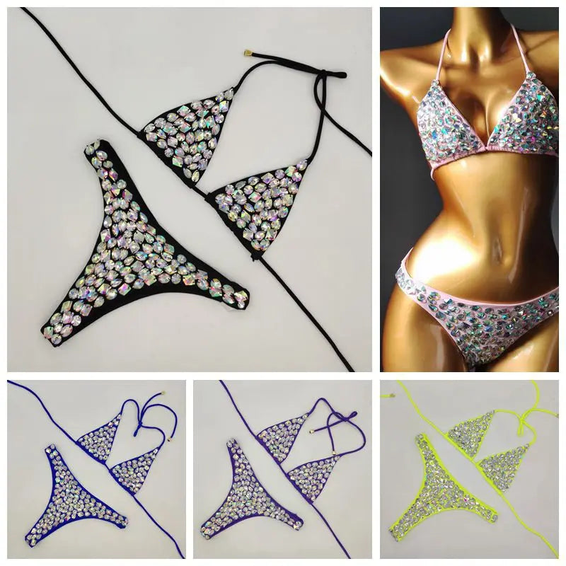 Luxury Brazilian Bikini Set - Crystal